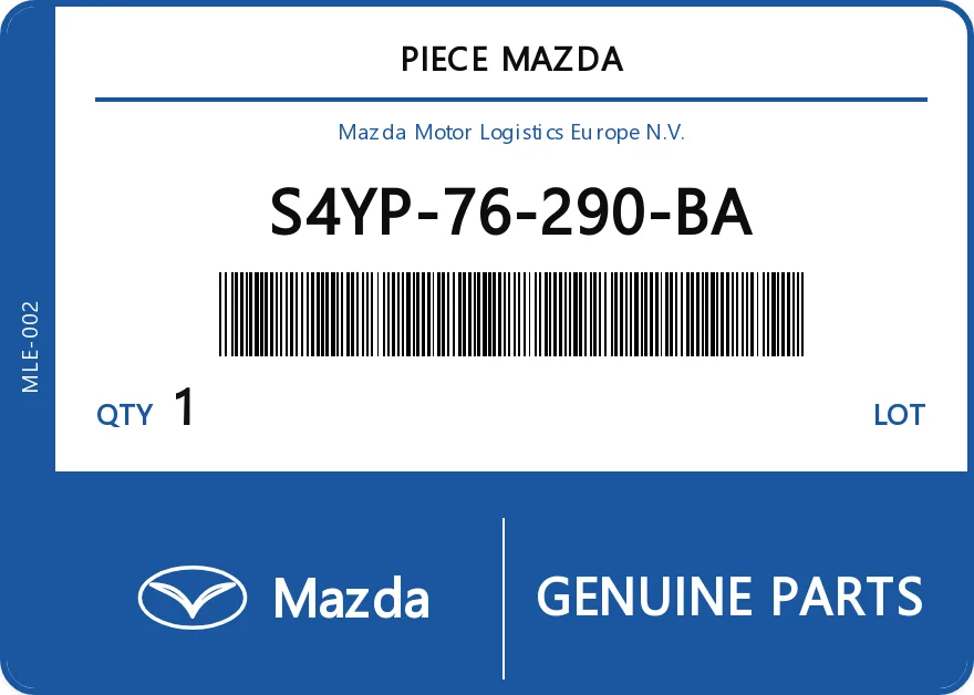 Etichetta OEM MAZDA S4YP76290BA — MAZDA PART