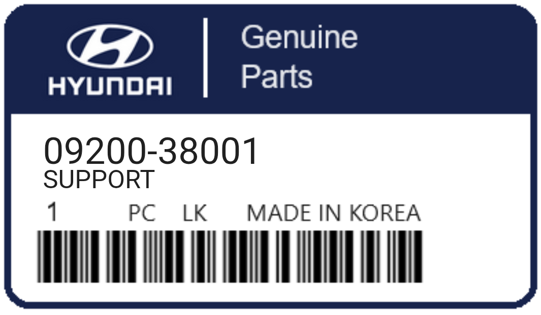 HYUNDAI - 09200-38001 SUPPORT