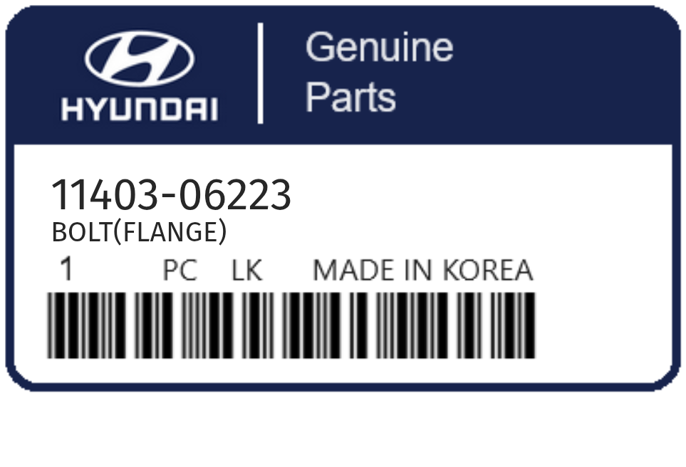 HYUNDAI - 11403-06223 REFERENCE REMPLACEE PAR :