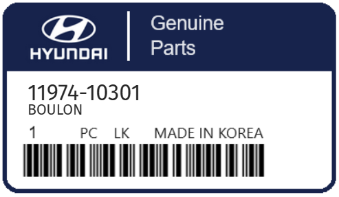 HYUNDAI - 11974-10301 BOULON