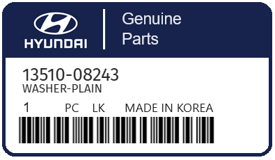 HYUNDAI - 13510-08243 WASHER-PLAIN