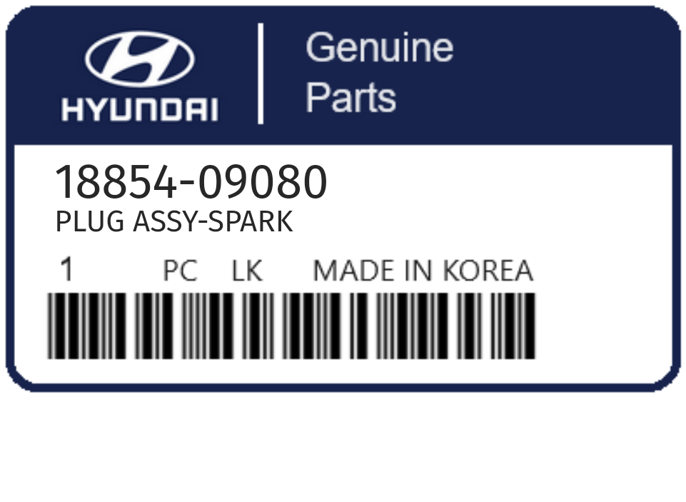 HYUNDAI - 18854-09080 PLUG ASSY-SPARK
