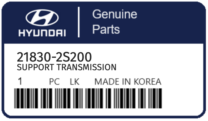HYUNDAI - 21830-2S200 SUPPORT TRANSMISSION