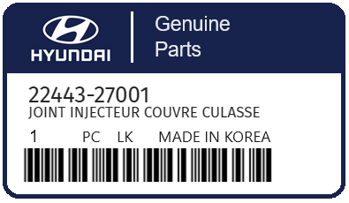 HYUNDAI - 22443-27001 JOINT INJECTEUR COUVRE CULASSE