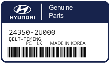 HYUNDAI - 24350-2U000 BELT-TIMING