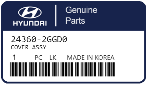 HYUNDAI - 24360-2GGD0 COVER ASSY