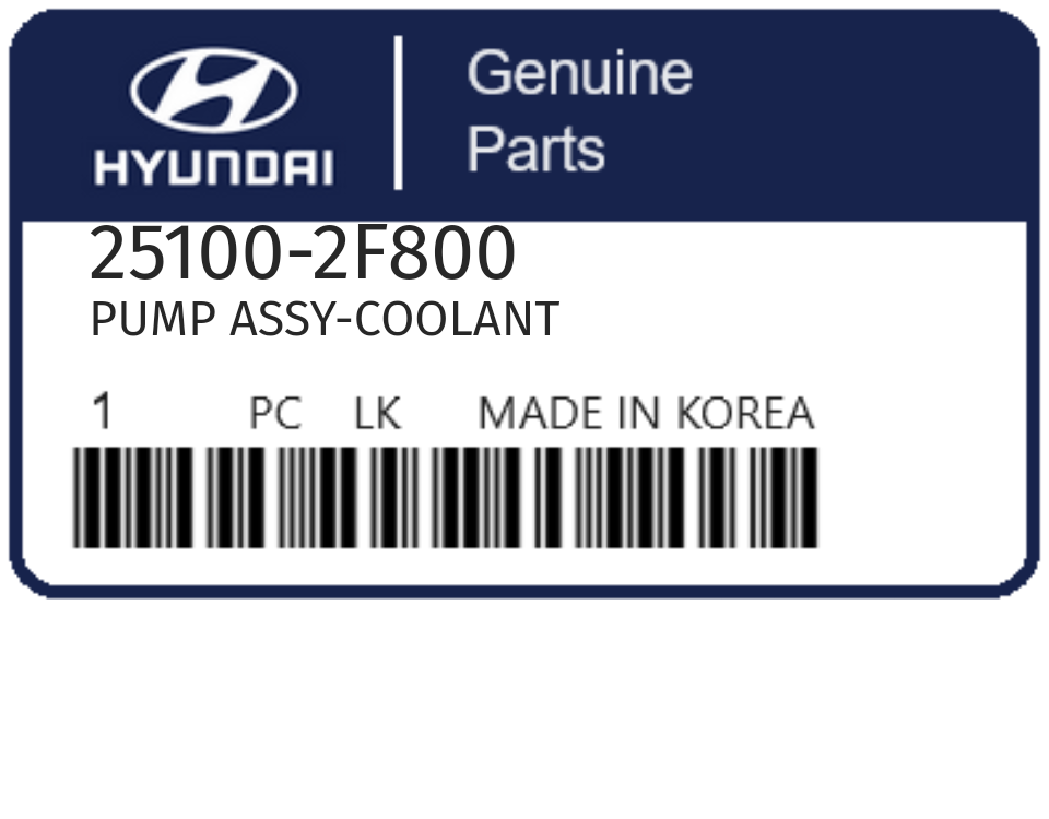 HYUNDAI - 25100-2F800 PUMP ASSY-COOLANT