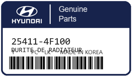 HYUNDAI - 25411-4F100 DURITE DE RADIATEUR