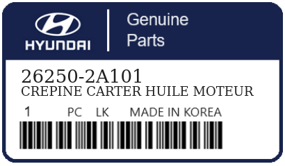 HYUNDAI - 26250-2A101 CREPINE CARTER HUILE MOTEUR