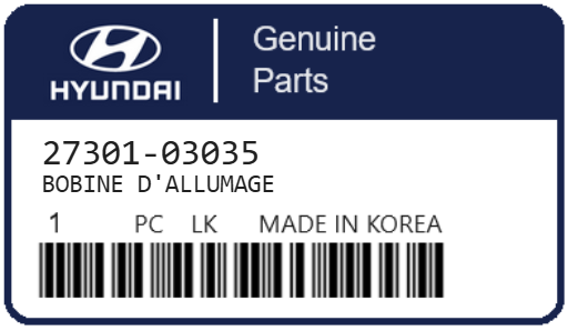 HYUNDAI - 27301-03035 BOBINE D'ALLUMAGE
