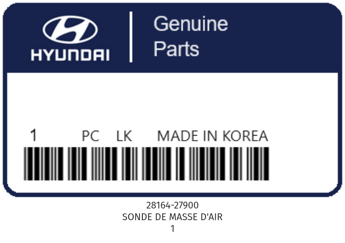 HYUNDAI - 28164-27900 SONDE DE MASSE D'AIR