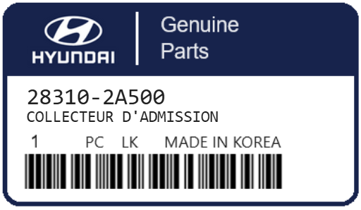 HYUNDAI - 28310-2A500 COLLECTEUR D'ADMISSION