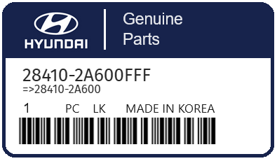 HYUNDAI - 28410-2A600FFF REFERENCE REMPLACEE PAR :