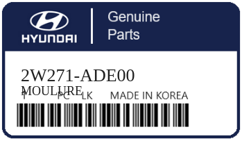 HYUNDAI - 2W271-ADE00 MOULURE