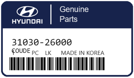 HYUNDAI - 31030-26000 COUDE