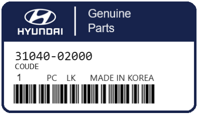 HYUNDAI - 31040-02000 COUDE
