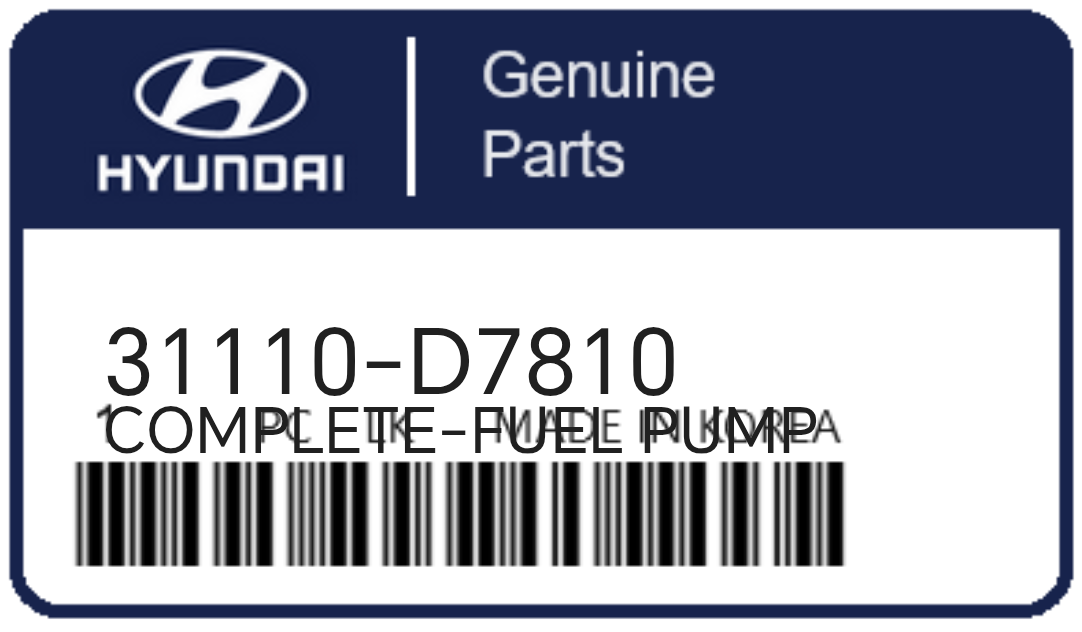 HYUNDAI - 31110-D7810 COMPLETE-FUEL PUMP