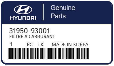 HYUNDAI - 31950-93001 FILTRE A CARBURANT