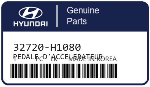 HYUNDAI - 32720-H1080 PEDALE D'ACCELERATEUR