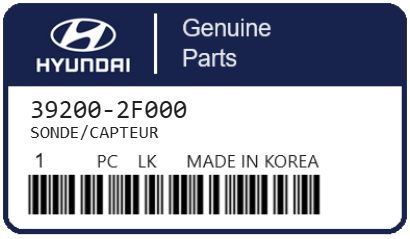 HYUNDAI - 39200-2F000 SONDE/CAPTEUR