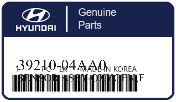 HYUNDAI - 39210-04AA0 SENSOR ASSY-OXYGEN,F