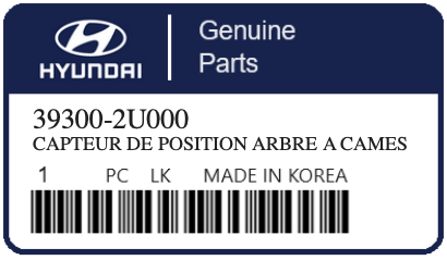 HYUNDAI - 39300-2U000 CAPTEUR DE POSITION ARBRE A CAMES