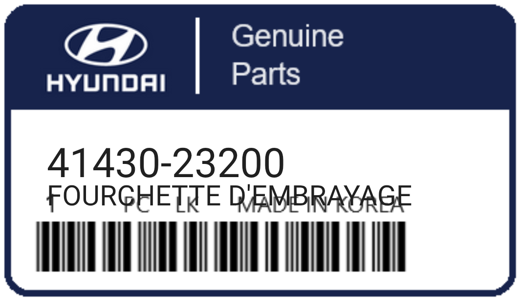HYUNDAI - 41430-23200 FOURCHETTE D'EMBRAYAGE