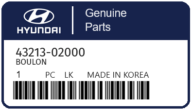 HYUNDAI - 43213-02000 BOULON