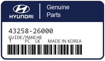 HYUNDAI - 43258-26000 GUIDE/MANCHE