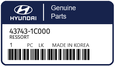 HYUNDAI - 43743-1C000 RESSORT