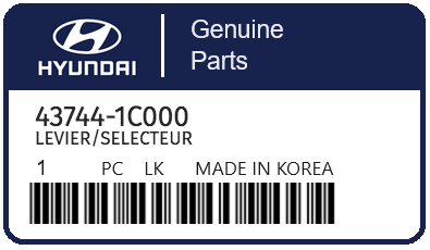 HYUNDAI - 43744-1C000 LEVIER/SELECTEUR