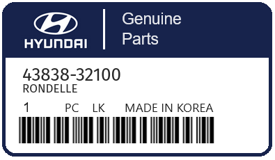 HYUNDAI - 43838-32100 RONDELLE