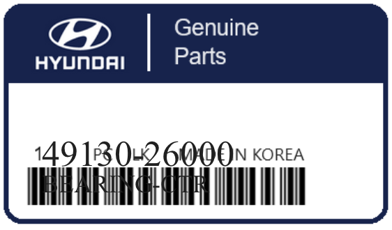 HYUNDAI - 49130-26000 BEARING-CTR