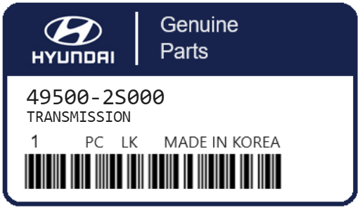 HYUNDAI - 49500-2S000 TRANSMISSION