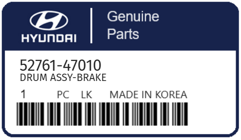 HYUNDAI - 52761-47010 DRUM ASSY-BRAKE