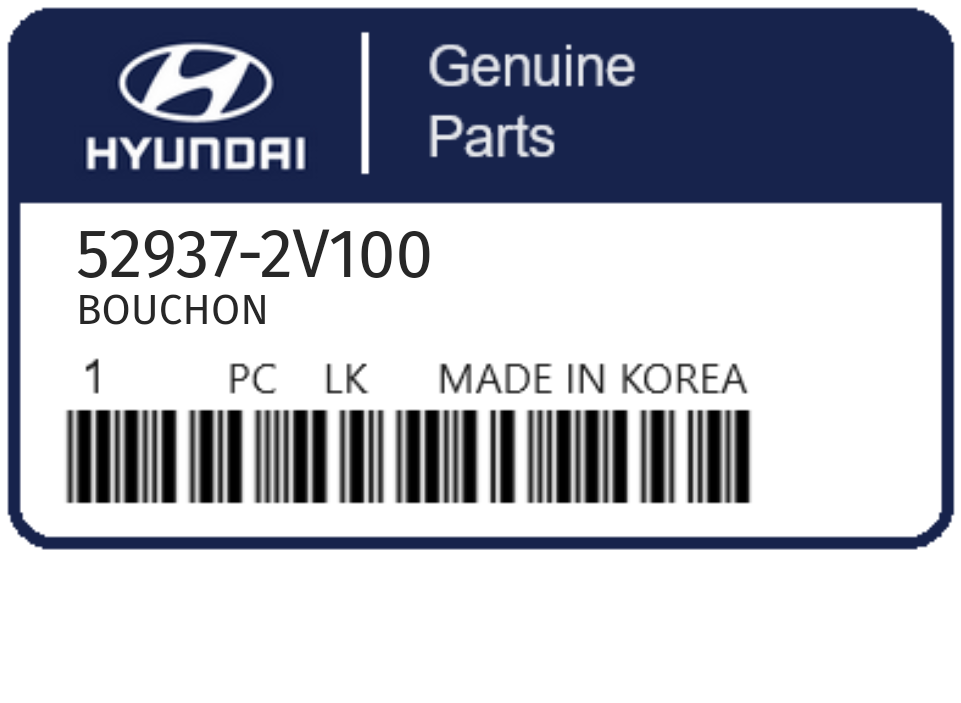 HYUNDAI - 52937-2V100 BOUCHON