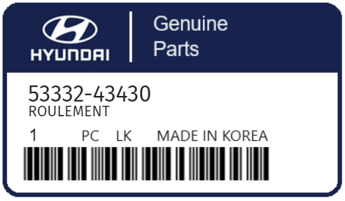 HYUNDAI - 53332-43430 ROULEMENT