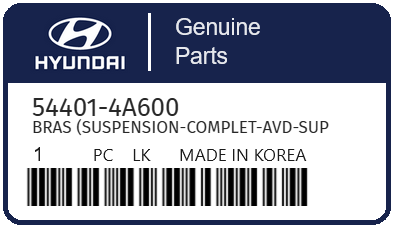 HYUNDAI - 54401-4A600 BRAS (suspension-complet-avd-sup