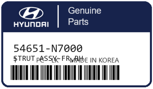 HYUNDAI - 54651-N7000 AMORTISSEUR (avd)