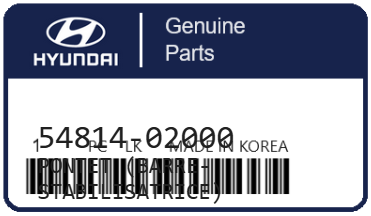 HYUNDAI - 54814-02000 PONTET (barre-stabilisatrice)