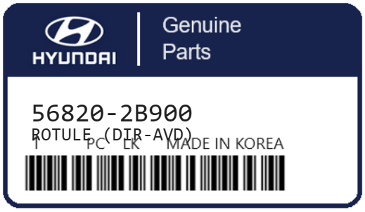 HYUNDAI - 56820-2B900 ROTULE (dir-avd)