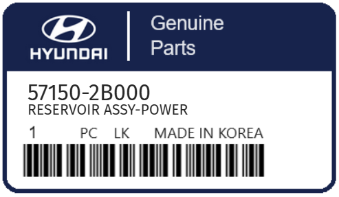 HYUNDAI - 57150-2B000 RESERVOIR ASSY-POWER