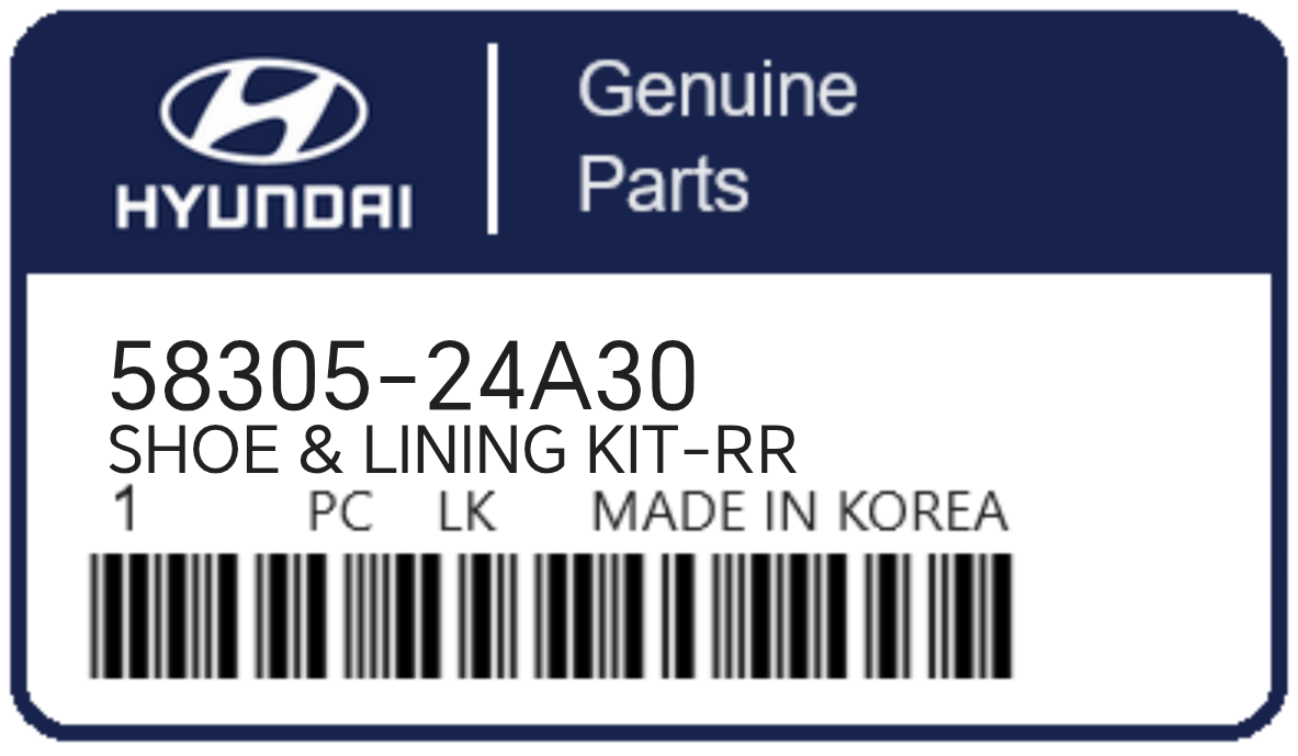 HYUNDAI - 58305-24A30 SHOE & LINING KIT-RR