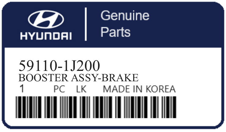 HYUNDAI - 59110-1J200 BOOSTER ASSY-BRAKE