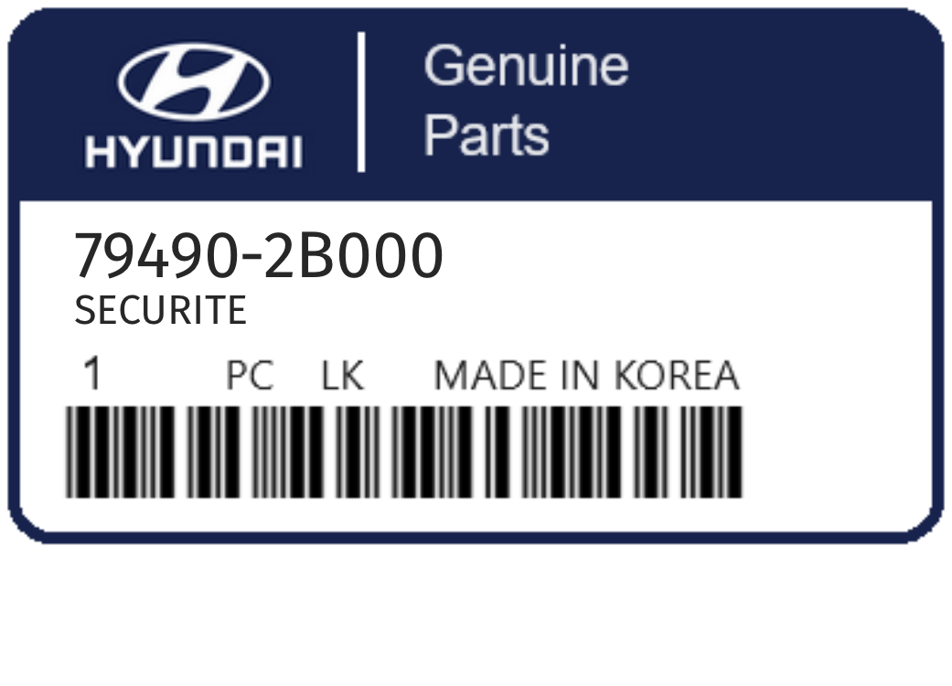 HYUNDAI - 79490-2B000 SECURITE