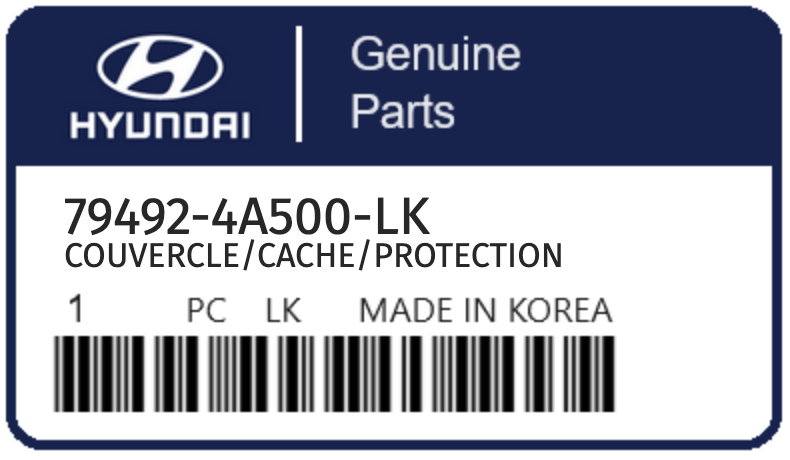 HYUNDAI - 79492-4A500-LK COUVERCLE/CACHE/PROTECTION