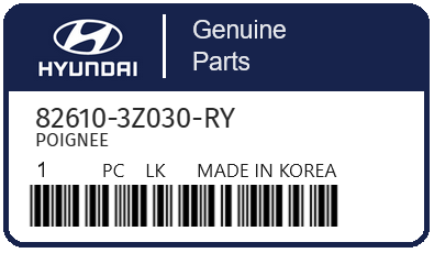 HYUNDAI - 82610-3Z030-RY POIGNEE