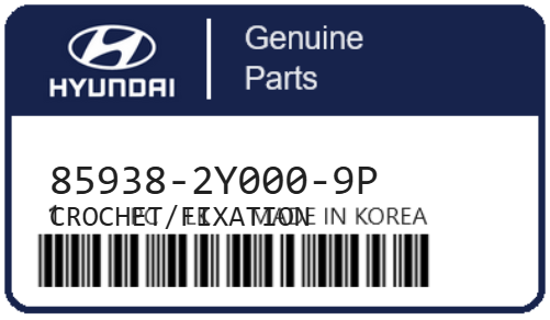 HYUNDAI - 85938-2Y000-9P CROCHET/FIXATION