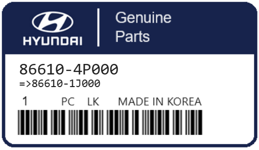 HYUNDAI - 86610-4P000 PARE-CHOCS (ar)