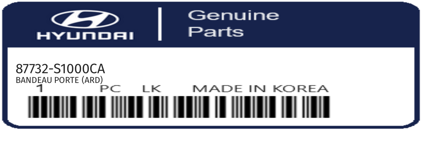HYUNDAI - 87732-S1000CA BANDEAU PORTE (ard)